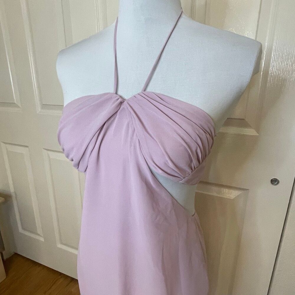 Peppermayo Tyra Ruched Maxi Dress Lavender Size 4 - Picture 4 of 10